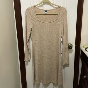 Ribbed Long Sleeve Dress